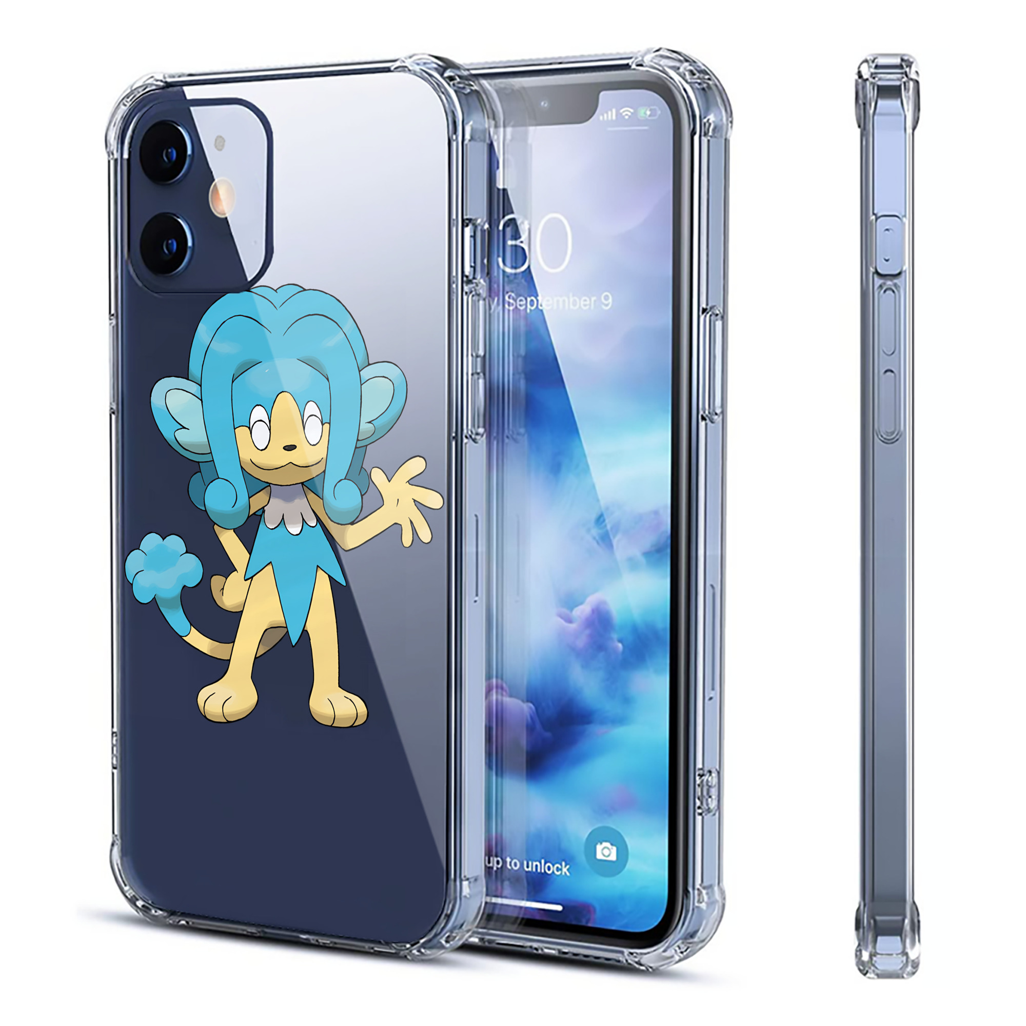 （画像用） ポケットモンスター Pokémon 【iPhone 12シリーズ対応】透明スマホケース（クリアソフトケース）